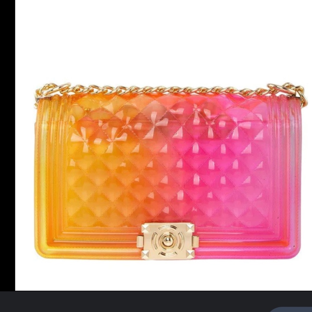 Jelly  crossbody in yellow/pink/orange